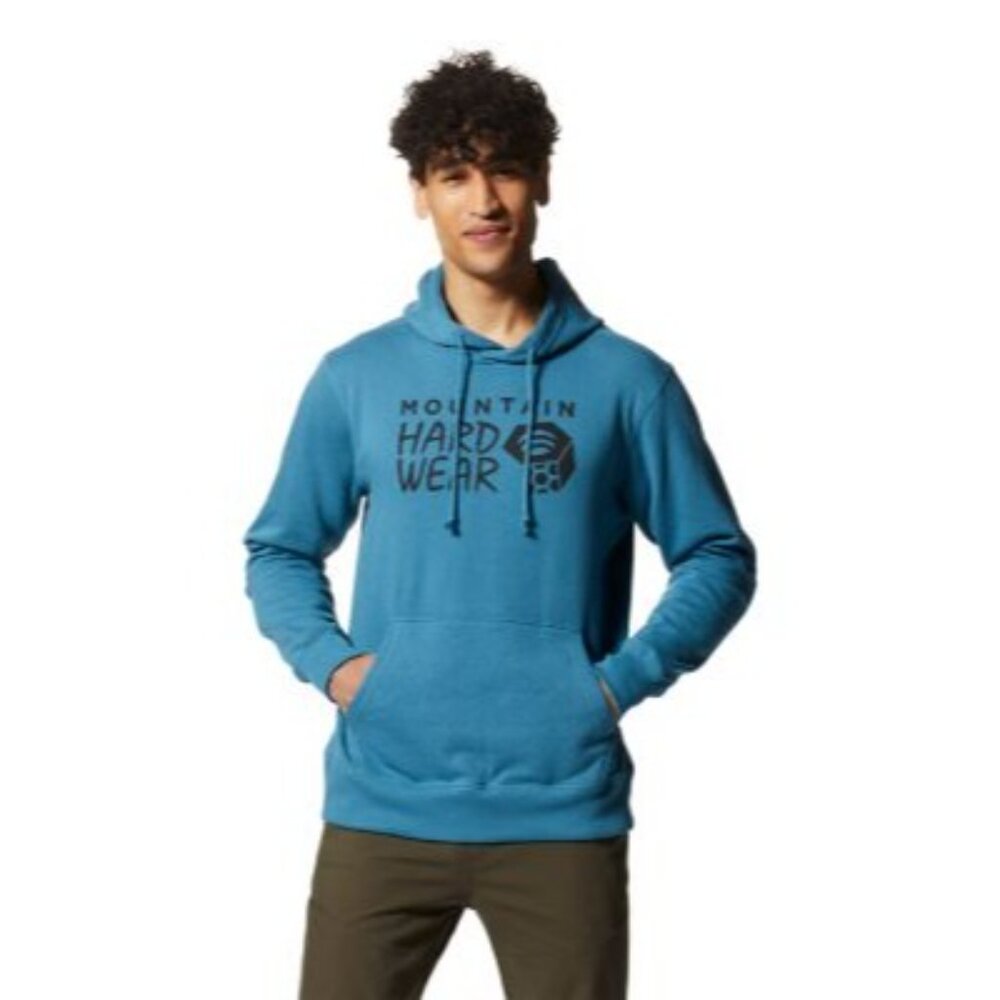 Mountain Hardwear Men's MHW Logo Hoodie Sz. M Blue Cotton Blend New NWT - Picture 7 of 7
